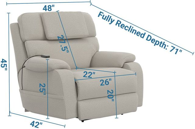 Catnapper® Dreamtime Beach Power Recliner with Power Adjustable Headrest-1