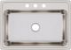 Elkay Lustertone® Classic Lustrous Satin 31" x 22" x 10-1/8" 3-Hole Single Bowl Drop-In Sink-1