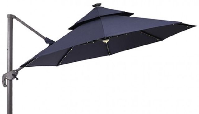 Furniture of America® Nuti Blue Aluminum/Fabric Outdoor Patio Umbrella-2