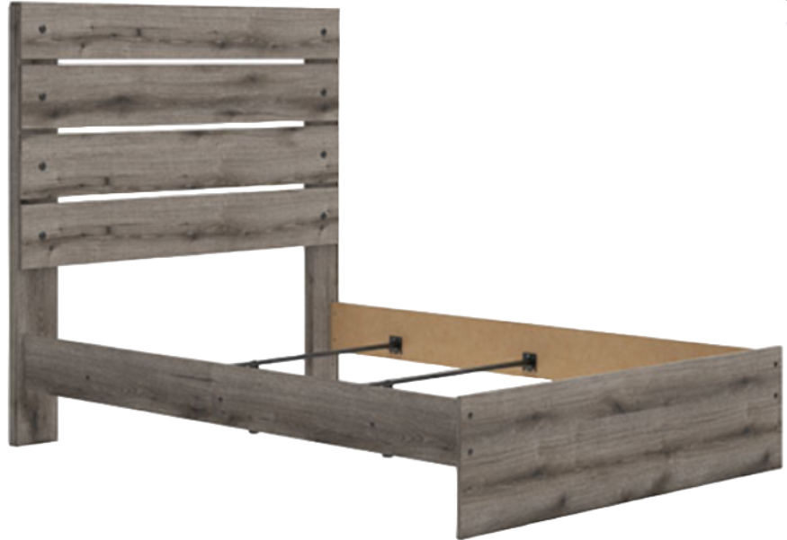 Graystorm King Panel Bed - Brown Gray Graystorm King Panel Bed - Brown Gray