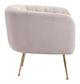 Zuo® Deco Beige & Gold Accent Chair-1