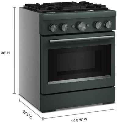 KitchenAid® 30" Juniper 4 Burner Pro Style Dual Fuel Range with No Preheat Air Fry Mode-1