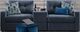 Drew & Jonathan Home ModularOne New Horizon 3-Piece Indigo Modular Sectional with Media Charging Console-0