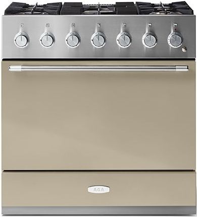 AGA™ Mercury 36" Stainless Steel Pro Style Dual Fuel Range with Fawn Door-0