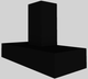 Vent-A-Hood® 48" Black Contemporary Wall Mounted Range Hood-4
