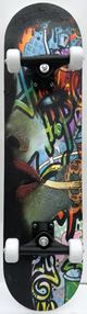 Classy Living Playful Green Woman Graffiti Skateboard Wall Art-0