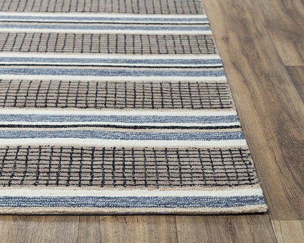 Rizzy Home Katana Brown 5'x8' Rectangular Rug-2