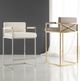 Modern History Somerset Bay Home 2-Piece Brass/Grey X Counter Stools-0