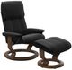 Stressless® by Ekornes® Customizable Admiral Medium Manual Recliner and Ottoman -0