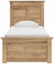 Signature Design by Ashley® Makidern Tan Twin Panel Bed with 4-Drawer Storage-3