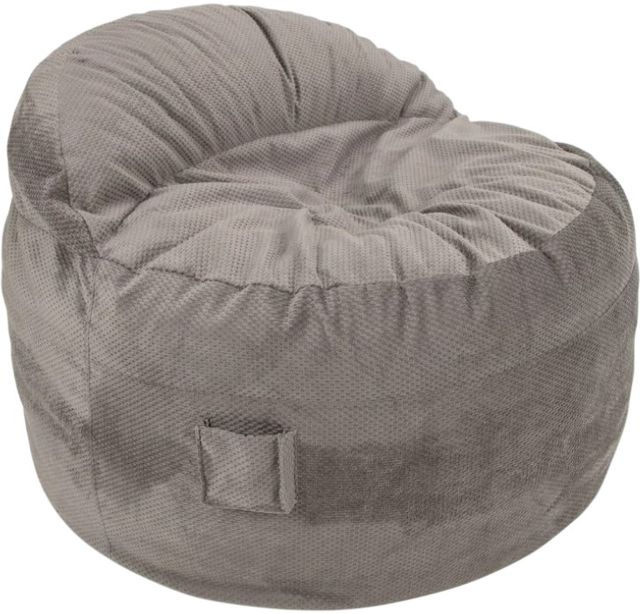 CordaRoy's® Nest Charcoal Chenille Full Bean Bag Chair-0