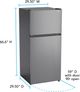 Avanti® 30" 18.3 Cu. Ft. Stainless Steel Counter Depth Top Freezer Refrigerator -3