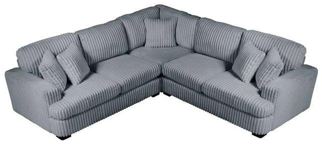Homelegance® Warwick 3-Piece Gray L-Shape Sectional-1