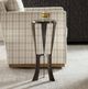 Uttermost® Renaud Glass Top Drink Table with Dark Bronze Base-1