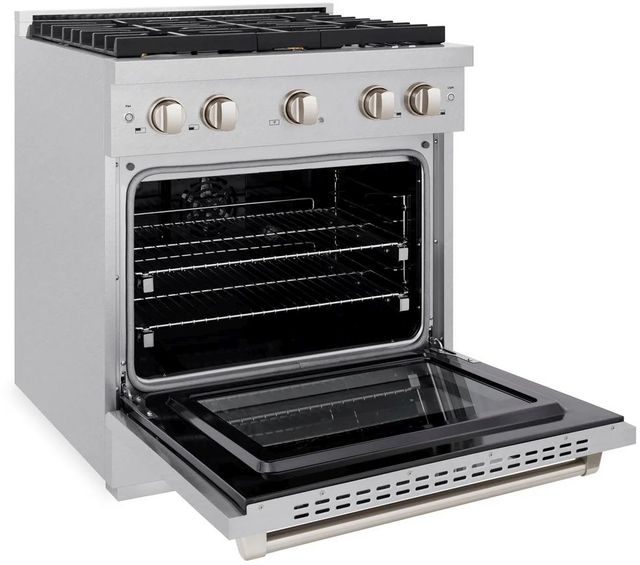 ZLINE Paramount 30" Satin Stainless Steel Pro Style Dual Fuel Range-3