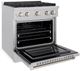 ZLINE Paramount 30" Satin Stainless Steel Pro Style Dual Fuel Range-3