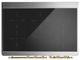 Ilve® Majestic III 40" Glossy Black Pro Style Induction Range with Triple Glass Door and Brass Trim-3