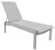 Telescope Casual Leeward Abalone/Warm Gray Fabric/Polymer Outdoor MGP Sling Lay-Flat Stacking Armless Chaise with Wheels-0