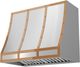Zephyr Designer Collection 36" Polished Copper Finish Forte Hood Banding Kit-4
