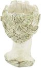 A & B Home White Visage Cement Vase-3