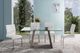 Armen Living Fusion 2-Piece Brushed Stainless Steel/White Side Chair Set-2