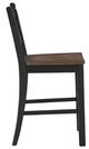 Signature Design by Ashley® Valebeck Black/Brown Bar Stool-2