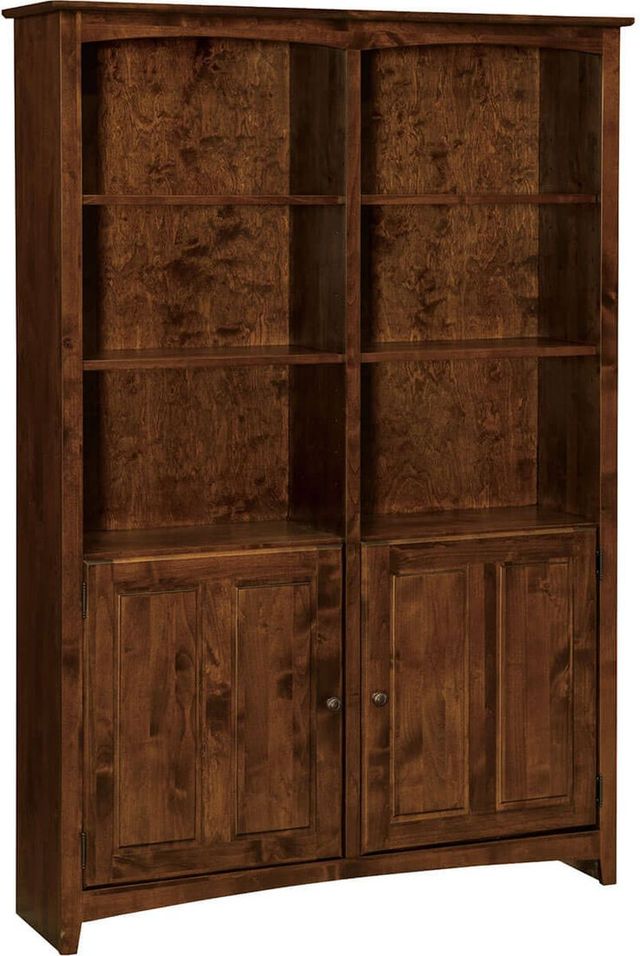 Archbold Furniture Customizable Shaker 48" x 72" Bookcase with Doors-0
