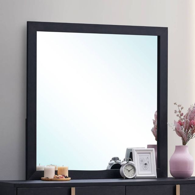 Coaster® Marceline Black Rectangular Dresser Mirror-4