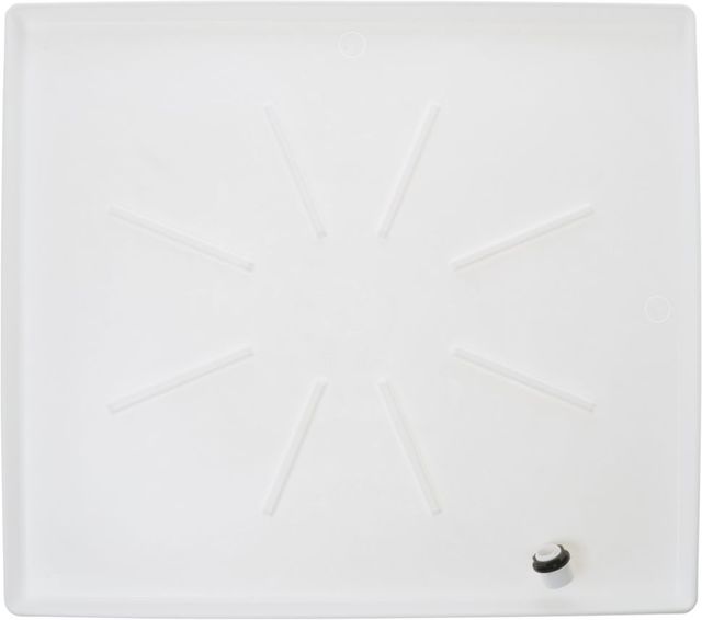 GE® White Universal Washing Machine Floor Tray-0