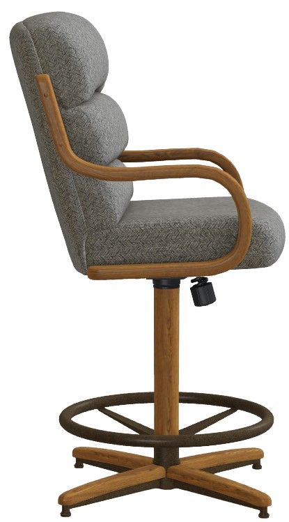 Chromcraft™ Customizable Nova Counter Chair with Metal Footrest-4