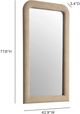 TOV Furniture Heidi Honey Upholstered Oversized Floor Mirror-1