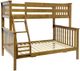 Maxwood Furniture Inc. Kent Pecan Youth Twin Over Full Bunk Bed-0