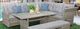 Furniture of America® Malia 5-Piece Gray Faux Wicker/Polyspun Outdoor Sectional Set-0