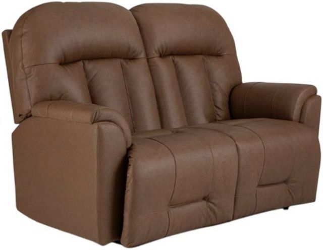 Best® Home Furnishings Customizable Suitably Leather Manual Reclining Loveseat-0
