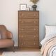 Ameriwood Home Ellwyn Saint Walnut 5 Drawer Dresser-3