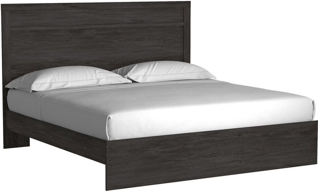Signature Design by Ashley® Belachime Black Queen Panel Headboard/Footboard-4