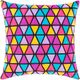 Surya Geometry Bright Purple 20"x20" Toss Pillow with Polyester Insert-0
