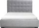Moe's Home Collection Belle Grey Queen Storage Bed-1