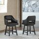 Signature Design by Ashley® Tallenger Black/Dark Brown Counter Stool-4