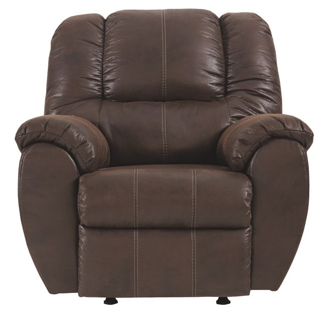 Signature Design by Ashley® McGann Walnut Manual Rocker Recliner-2