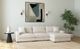 Elements International Arizona 3-Piece Steno Beige Right-Arm Facing Sectional and Chaise-1