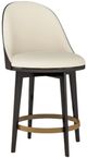 Caracole® Another Round Caracole Classic Beige/Dark Chocolate Counter Stool-0