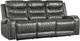 Homelegance® Putnam Gray Power Double Reclining Sofa with Center Drop-Down Cup Holders-0
