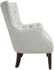Olliix by Madison Park Ivory Hannah Button Tufted Wing Chair-2