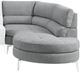 Mazin Furniture Bonita 2-Piece Gray Right-Arm Facing Sofa Sectional and Chaise-3