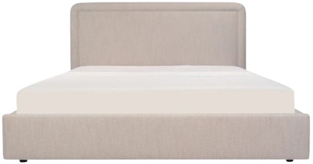 Moe's Home Collection Simon Flecked Beige Queen Storage Panel Bed-2