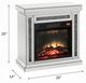 ACME Furniture Noralie Mirrored Fireplace with Faux Diamonds Accents-2