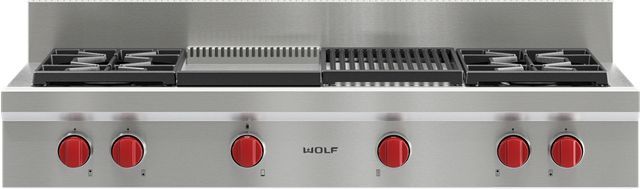 Wolf® 48" Stainless Steel Sealed Burner Rangetop Riser-1