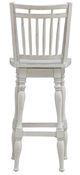 Liberty Furniture Magnolia Manor Antique White Spindle Back Swivel Bar Stool-4