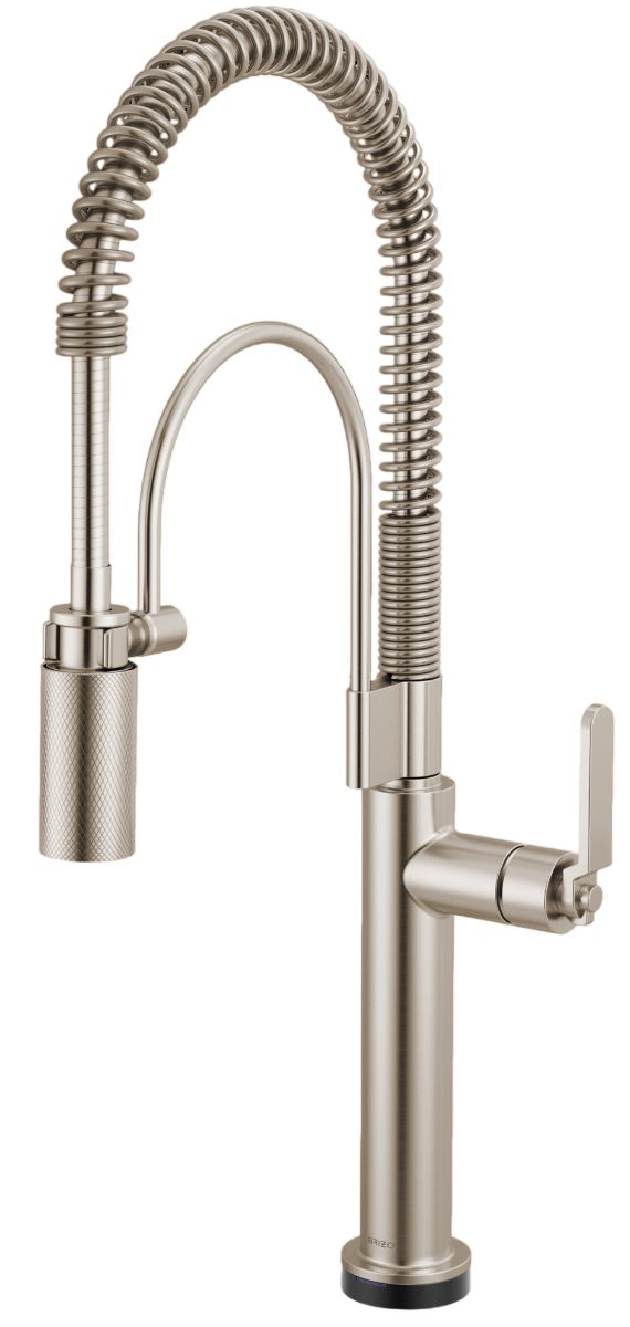 Brizo Litze® Brilliance® Stainless SmartTouch Semi-Professional Kitchen Faucet with Industrial Handle-0